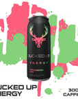 Bucked Up Energy Drink 300mg Strawberry Kiwi 12 CT