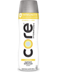 CORE Hydration Immunity Lemon Extract Nutrient Enhanced Water with Vitamin C and Zinc 239 Fl Oz Bottle Pack of 12