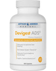 Arthur Andrew Medical - Devigest ADS, Advanced Digestive Support, Relief for Lactose Intolerance and Casein Sensitivities, Vegan, Non-GMO, 180 Capsules