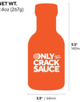 Only Crack Sauce Habanero Hot Sauce Extra Spicy - Organic Agave Nectar, No Artificial Flavor, and Gluten-Free Habanero Hot Sauce - Good as a Dipping Sauce, Marinade, and Food Condiments