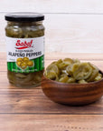 Sadaf Pickled Jalapeno Peppers  Slice Pickled Jalapeño Peppers for Cooking and Food Flavoring  Kosher  105 Oz Jar