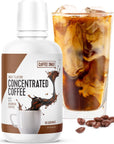 Coffee Snax Cold Brew Coffee Concentrate Unsweetened Black Coffee Concentrate with No Added Sugar Bulk 96 Servings Bottle