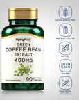 Piping Rock Green Coffee Bean Extract 400 mg | 90 Capsules | Dietary Supplement | Non-GMO, Gluten Free