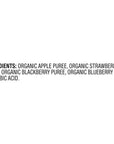 Plum Organics, Smoothie Mashups, Organic On-The-Go Squeeze Kids Snacks, Applesauce, Stawberry, Blackberry & Blueberry, 3.17 Ounce (Pack of 24) - Packaging May Vary