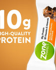 ZonePerfect Protein Bars 10g Protein 18 Vitamins  Minerals Nutritious Snack Bar Salted Caramel Brownie 20 Bars