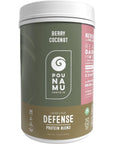 Pounamu Immune Defense Berry Coconut Protein Powder Blend | Grass-Fed, Free-Range New Zealand Whey Protein + Lactoferrin + Probiotics + Vitamins C & D for Immune and Digestive Health 14.4OZ