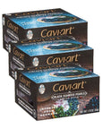 Season Caviart Black Seaweed Pearls  Vegan Caviar AwardWinning Keto Snacks GlutenFree SoyFree CholesterolFree PlantBased Full of Vitamins Kosher Caviar Made in Denmark  175 Oz 3Pack