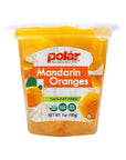 MW Polar Snack Cup Mandarin Oranges in Light Syrup 7 Ounce Pack of 12