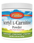 Carlson - Acetyl L-Carnitine Powder, Free-Form Amino Acid, Cognitive Health, Brain Function & Muscle Support, 3.53 oz (100 g)