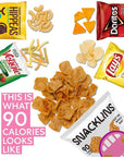 SNACKLINS Plant Based Crisps, Low Calorie Snacks, Vegan, Gluten-Free, Grain-Free, Healthy, Crunchy, Puffed Snack - Variety Pack (6 Pack)