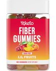 Kiss My Keto Fiber Gummies for Adults Sugar Free - Delicious Fruity Flavored Fiber Supplement Gummies for Digestive Health - Prebiotic Fiber Gummies, Gummy Fiber for Adults - 90 Count (1 Pack)