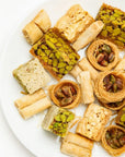 Anabtawi Middle Eastern Sweets  80Piece Assorted Baklava Pistachio and Almond Pastry  Traditional Arabic Baklava Gift Box  No Preservatives No Additives  Gourmet Baklava Pastry Boxes  800g