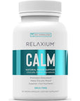 Relaxium Calm, Non-Habit Forming, Stress & Mood Support Supplement, Elevate Mood & Boost Relaxation with Ashwagandha, 5-HTP, GABA, Made in USA (60 Vegan Capsules, 30 Day Supply)