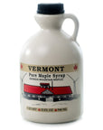 Georgia Mountain Maples of Vermont Organic Maple Syrup Dark Color Robust Taste 32 Ounce