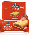 Rip Van Fruitiful Strawberry Breakfast Bars  Healthy Snack Bar Filled with Real Fruit  Soft Baked Breakfast Bars  Kids Breakfast  Low Sugar  Diabetic Snacks 12 x 124oz bars