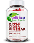 Apple Cider Vinegar Gummies Vitamins with The Mother, Delicious Immunity, Gluten Free, Vegan, 100% Natural, Non-GMO, No Soy, No Gelatin, B12, B6, Beet, Carrot & Pomegranate - 1 Month Supply