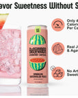 Betweener Sparkling Energy Sparkling Water wReal Juice  100mg Caffeine Light  Refreshing LTheanine for Focus Vitamins BC  Low Sugar  45 Cals  Watermelon Peach 12 Pack