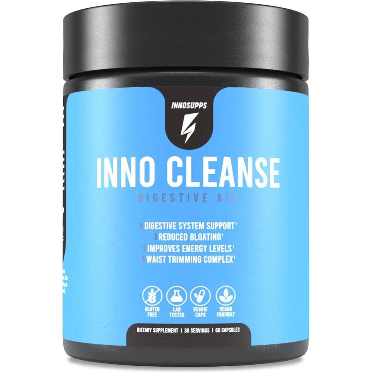 Inno Cleanse - Waist Trimming Complex | Digestive System Support &amp; Aid | Reduced Bloating | Improves Energy Levels | Gluten Free, Vegan Friendly