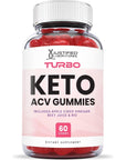 Justified Laboratories (3 Pack) Turbo Keto ACV Gummies 1000MG Vegan Non GMO with Pomegranate Juice Beet Root B12 180 Gummys