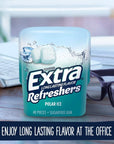 Extra Refreshers, Polar Ice Chewing Gum, 40 Count,Pack of 4