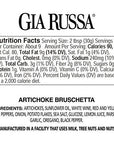 Gia Russa Artichoke Bruschetta Topping  Artichoke Hearts Dips and Spreads Vegan Tapenade Spread Gluten Free Spread Product of Italy Antipasta food Italian food  10 Oz 3Pack