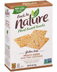 Back to Nature Gluten Free Crackers MultiSeed Rice Thins  Dairy Free NonGMO Made with Whole Grain Brown Rice Flour Delicious  Quality Snacks 4 Ounce