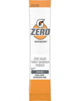 The Gatorade Gatorade G Zero Sugar Free Powder Sticks 010oz Packets Mixes with 20 ounces of Water 10 Pack Orange 20 Fl Oz Pack of 10