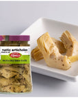 Rustic Sliced Artichokes in Oil Premium Quality Chef Selected Large Jar 247oz 700 g Antipasto Non GMO Italian Premium Brand Product of Italy Fratelli DAmico