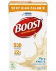 BOOST MEAL_REPLACEMENT_BEVERAGE Vanilla 8 Fl Oz Pack of 24