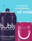 bubly Sparkling Water, Triple Berry Variety Pack - 12oz Cans (18 Pack)