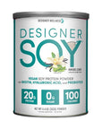 Designer Wellness, Soy Isolate Protein Powder with Biotin, Hyaluronic Acid and Prebiotics, Vegan, Zero Sugar, Non-GMO, Angel Cake Natural Vanilla Flavor, 11.4 Ounces