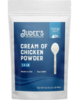 Judee’s Cream of Chicken Powder 1.5lb (24oz) - 100% Non-GMO, Gluten-Free & Nut-Free - Made from Real Chicken and Dairy - Made in USA - Great for Soups, Casseroles, Pot Pies, and Mashed Potatoes