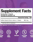 Saffron Supplements for Women & Men. Saffron Extract Capsules Promote Eye, Heart, Brain & Metabolic Health. 100% Pure Saffron (Azafran) Alternative to Saffron Gummies or Safron Powder. Vegan 60 Caps