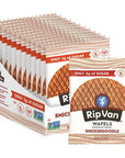 Rip Van Wafels Snickerdoodle Stroopwafels  Healthy Snacks  Non GMO Keto Friendly  Office Snacks  Low Sugar 3g  Low Calorie  12 Pack