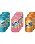 Sunkist Soda Variety Pack 3 Flavors Orange Strawberry Berry Lemonade 12 floz cans 9 Pack