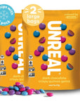 UNREAL Dark Chocolate Quinoa Gems (2 Value Size Bags) | Vegan, Colors from Nature | Fair Trade, Non-GMO | Gluten Free, No Sugar Alcohols or Soy | 11oz each