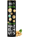 SILO Nuts Organic Hazelnuts 16oz Roasted Filberts Toasted Blanched Whole Hazelnut Shelled GMO Free Nuts Vegan Kosher Great Snack for Parties Great Gift for a Healthy Diet 16 Oz