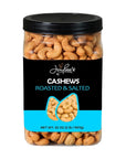 Cashews Roasted Salted - 32 oz 2 lbs | Whole Cashew Nut | Healthy Protein Snack | Natural Keto & Vegan Diet Friendly | Great for Cooking, Baking, Salads | Kosher | Jaybee's Nuts