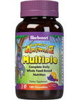 Bluebonnet Nutrition Rainforest Animalz Whole Food Based Multiple Chewable Tablet, Kids Multivitamin & Mineral, Vitamin C, D3, Iron, Gluten Free, Milk Free, Kosher, 180 Chewable Tablets, Mixed Flavor