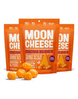 Moon Cheese Cheddar Believe It 2 Ounce 3Pack Crunchy ProteinRich Cheese Snack Keto Friendly 100 Real Cheese