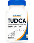 Nutricost Tudca 250mg, 30 Capsules (Tauroursodeoxycholic Acid) - Gluten Free, Non-GMO