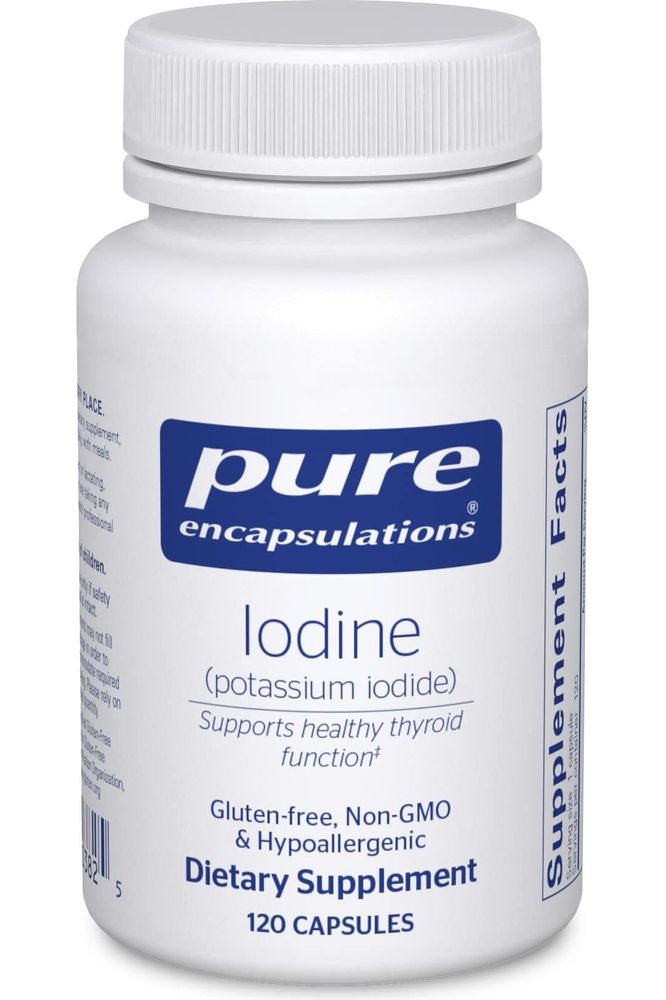 Pure Encapsulations Iodine - Supplement to Support The Thyroid &amp; Help Maintain Healthy Cellular Metabolism - with Premium Potassium Iodide - 120 Capsules