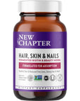 New Chapter Biotin Supplement, Vegan Hair Skin and Nails Vitamins with Fermented Biotin + Astaxanthin - 60 Count