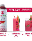 Smartfruit Wild Watermelon  Electrolytes 100 Real Fruit Purée NonGMO No Additives Vegan  48 Fl Oz  2 Pack