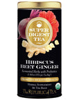 The Republic of Tea Organic Hibiscus Beet Ginger SuperDigest Tea Herbal  Probiotic Tea Bag 36 count