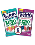 Welch’s Zero Sugar Fruity Bites, Variety Fruit Snacks Pack with Berries 'N Cherries & Island Fruit, Gluten Free, 3 oz (Pack of 6)