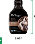 RxSugar Delicious PlantBased Organic Chocolate Syrup 16 oz  Allulose Sweetener  0 Sugar 0 Net Carbs 0 Glycemic  DiabetesSafe  Keto Certified  NonGMO Project Verified  GlutenFree Certified