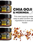 SACHILI Chia, Goji and Moringa Spices and Seasonings Sets - Seasoning Gift Set, Unique Spice Set for Salads, Soups, Pasta, Fruits, and Veggies - Made in Canada (3 Pack)