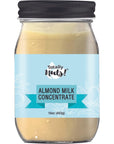 Totally Nuts Almond Milk Concentrate Kit Unsweetened Almond Butter With Probiotic Preservative for Long Lasting Home Made Plant Milk Makes up to 7 Quarts of Almond Milk Lasting up to 30 Days